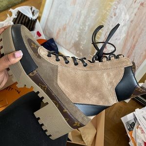 Louis Vuitton desert platform boots
